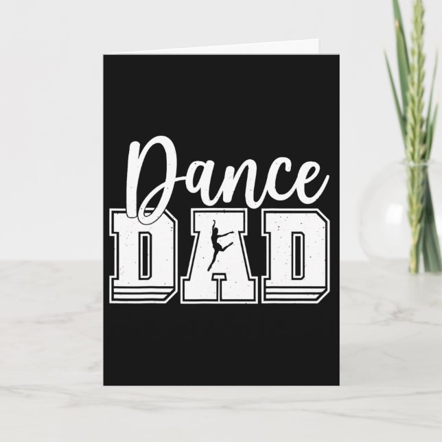 Funny Dance Dad Proud Dancer Dancing Fathers Day M Card (Front)