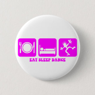 Funny dancing 6 cm round badge