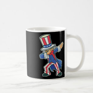 Funny Dancing Dabbing Uncle Sam 4th Of July Boys G Coffee Mug