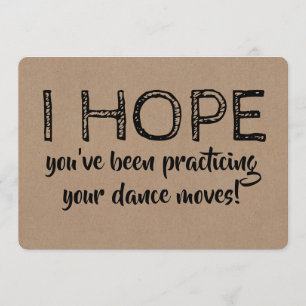 Funny Dancing Groomsman or Best Man Proposal Invitation