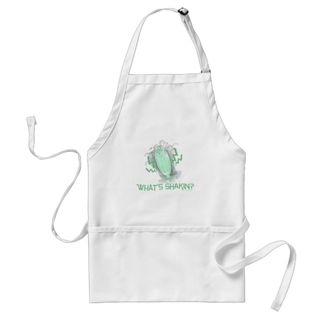 Funny Dancing Milkshake Motto Fun Cartoon  Standard Apron (Front)