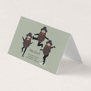 FUNNY Dancing RABBI Personalised with Text Business Card