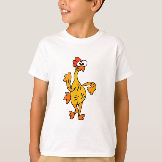Funny Dancing Rubber Chicken T-Shirt (Front)