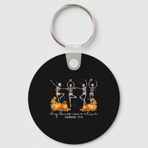 Funny Dancing Skeleton Dry Bones Come Alive Hallow Key Ring