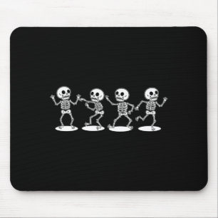 Funny Dancing Skeleton Kids Retro Costume Mouse Pad
