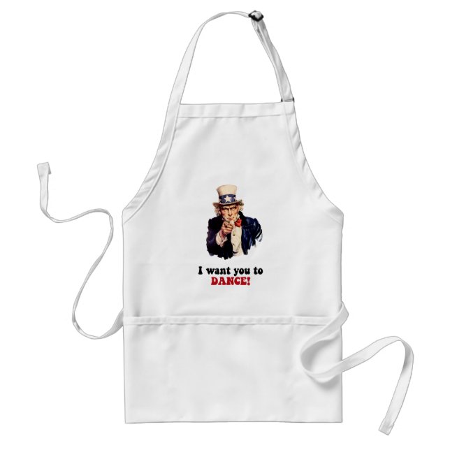 Funny dancing standard apron (Front)