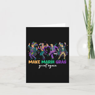 Funny Dancing Trump Make Mardi Gras Great Again Pa Card