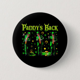 Funny Dancing Trump St Patricks Day Paddys Back 6 Cm Round Badge