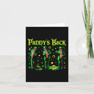 Funny Dancing Trump St Patricks Day Paddys Back Card