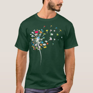 Funny Dandelion Books Gift For Reading Lover Women T-Shirt