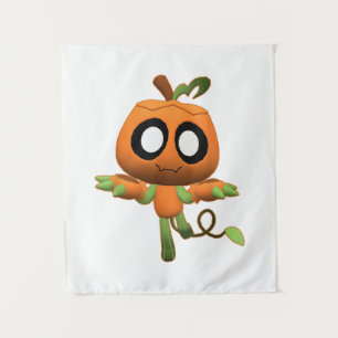 Funny Dandy's Halloween Gamer World Spooky Gourdy Tapestry