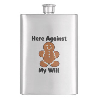 Funny Dark Humour Christmas Hip Flask