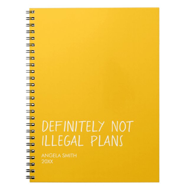 Funny Dark Humour Notebook, Sarcastic Journal,  Notebook (Front)
