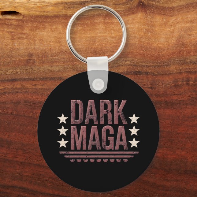 Funny DARK MAGA 2024 Key Ring (Front)