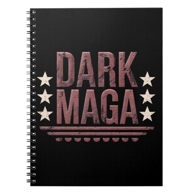 Funny DARK MAGA 2024 Notebook (Front)