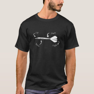 Funny Dart Part For Men Women Bullseye Dartboard T T-Shirt