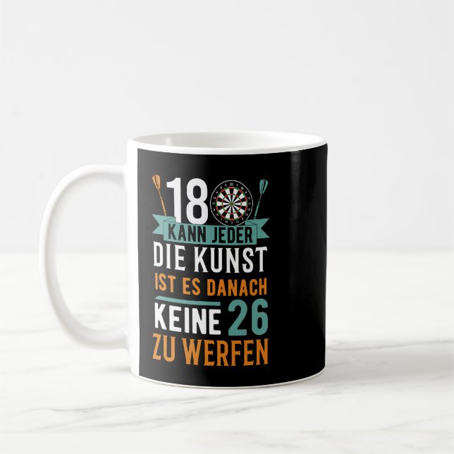 Funny Darts 180 Saying Dart Player Coffee Mug (Left)
