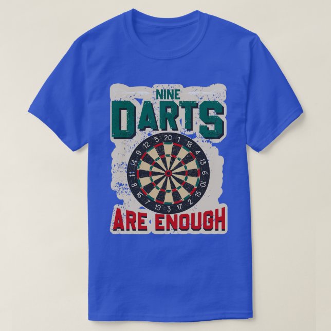 Funny darts beer saying darts motif dart player gi T-Shirt (Design Front)