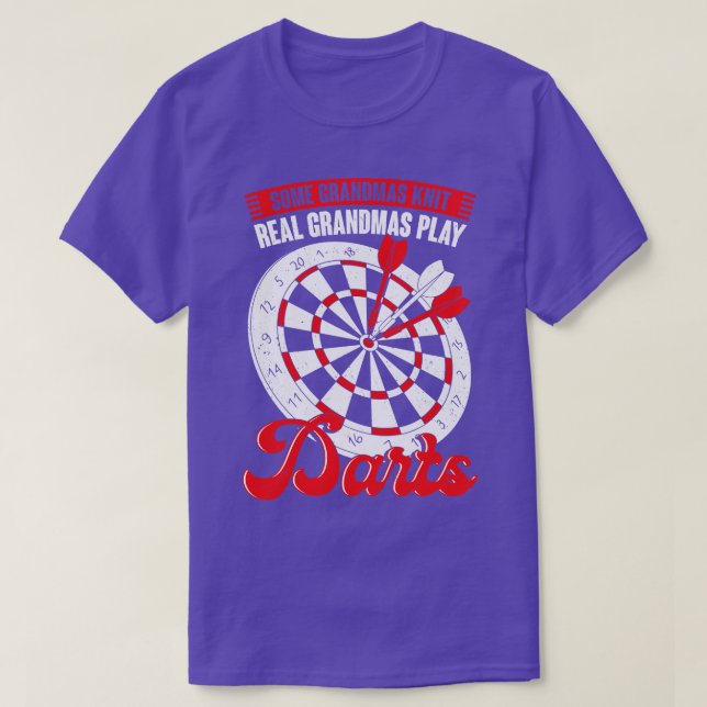 Funny Darts Grandma Grandmother Gift  T-Shirt (Design Front)