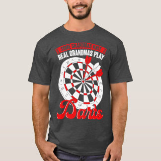 Funny Darts Grandma Grandmother Gift T-Shirt