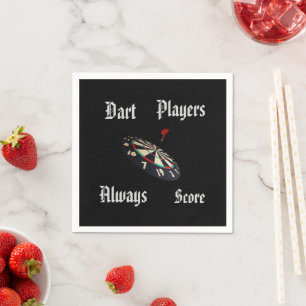 Funny Darts Players Scoring, Napkin