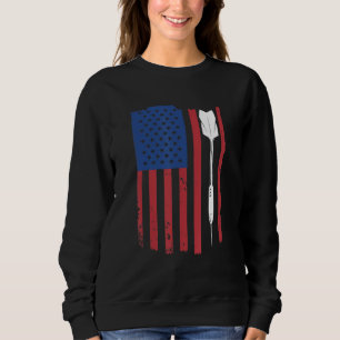 Funny Darts Shirt Vintage USA American Flag for Da