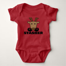 funny dasher stasher moustache reindeer
