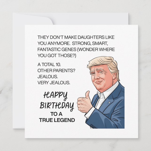 Funny Daughter Birthday  Card (Front)