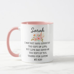 Funny Daughter In Law Gift, Personalised Wedding Mug