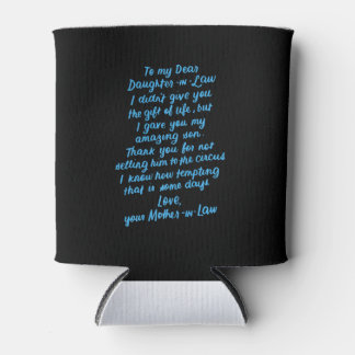 Funny Daughter in Law To My Dear Daughter In Law Can Cooler