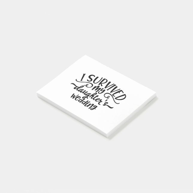 Funny Daughter's Wedding Design Post-it Notes (Angled)