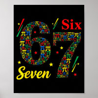 Funny day 3.14 symbol 67 meme math joke gen z humo