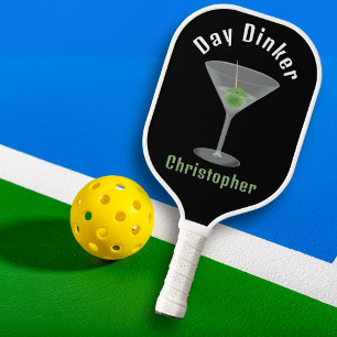 Funny Day Dinker Personalized Pickleballtini  Pickleball Paddle
