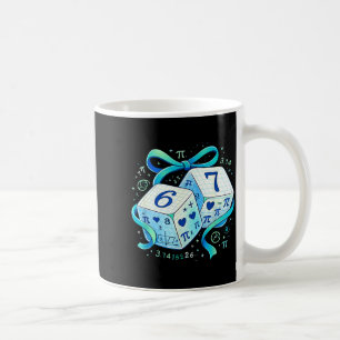 Funny day math 67 six seven dice 6 7 meme coffee mug
