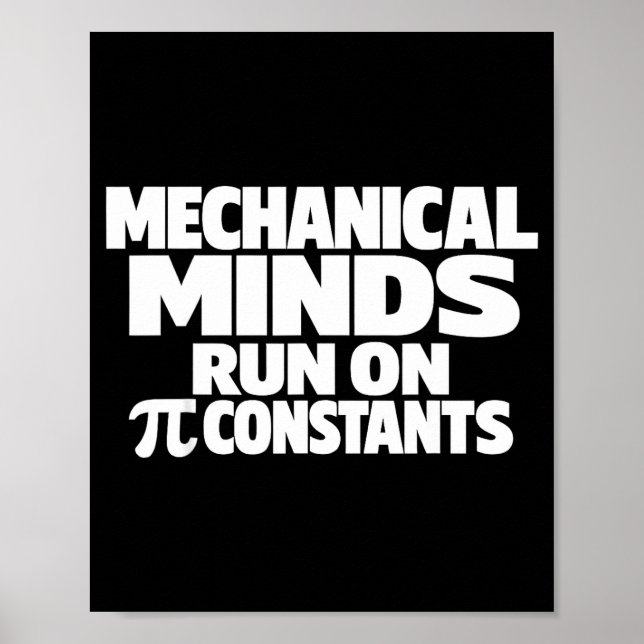 Funny day mechanical engineer march 14 humour Funn Poster (Front)