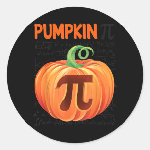 Funny Day Shirt Math Halloween Thanksgiving Classic Round Sticker
