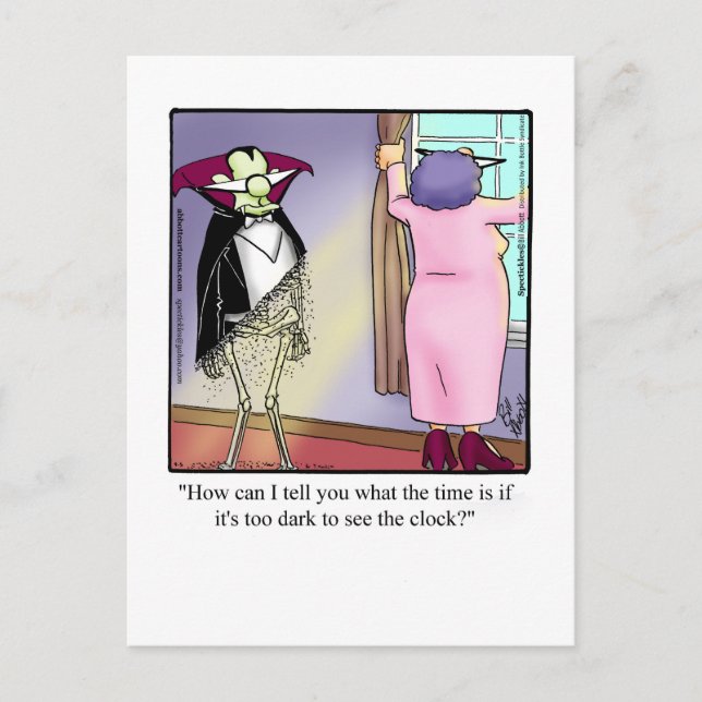 Funny Daylight Savings Time Postcard (Front)
