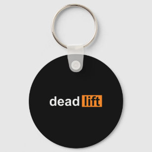 Funny Deadlift Powerlifting Bodybuilding Gym Sport Key Ring