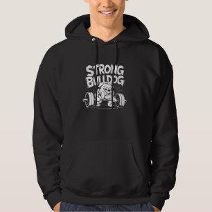 Funny Deadlift Weightlifting Bodybuilding Bulldog Hoodie