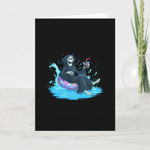 Funny Deadly Holiday Costume For Pool Ring Lovers  Card