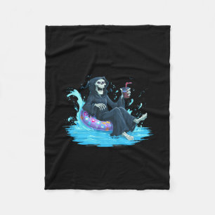 Funny Deadly Holiday Costume For Pool Ring Lovers Fleece Blanket