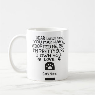 funny Dear Cat custom name and cat's name Coffee Mug