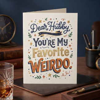 Funny Dear Hubby | Husband's Birthday Card