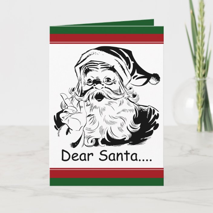 Funny Dear Santa....letter from Adult Woman Holiday Card | Zazzle.com.au