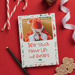Funny Dear Santa Photo Christmas  Holiday Card<br><div class="desc">Funny 'Dear Santa let me explain! Christmas Holiday Card. Send Christmas greetings with this fun and festive holiday flat card. It features a hand-lettered quote and simple typography. Personalise by adding name and photo.</div>