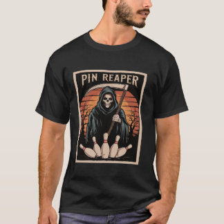 Funny Death Bowling Grim Reaper Bowler Gifts Men O T-Shirt