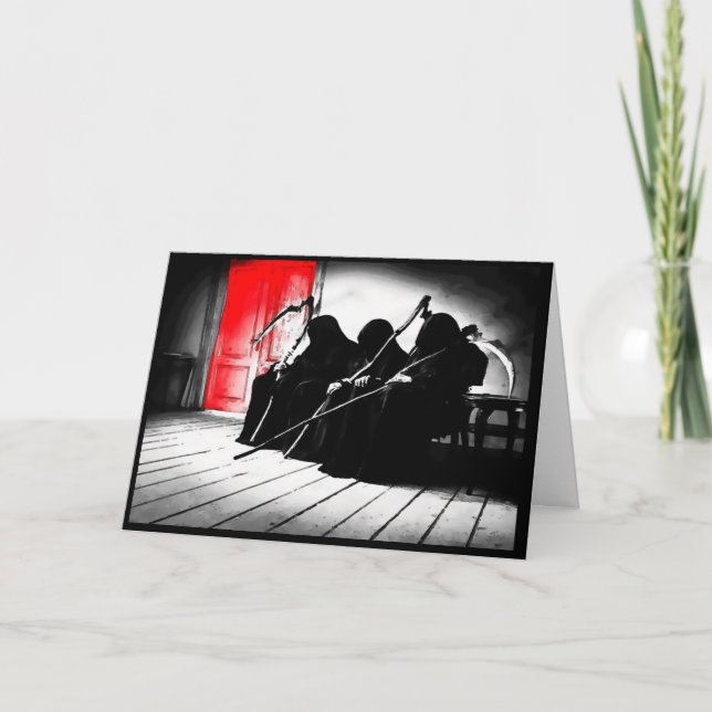 Funny Death Happy Birthday Card (Front)