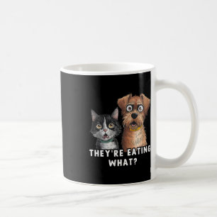 Funny Debate Election 2024 Pets Dog Cat They're Ea Coffee Mug