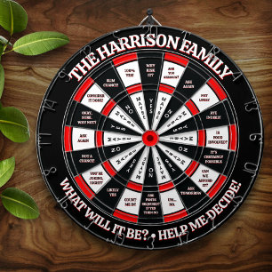 Funny Decision Maker Personalised Dartboard