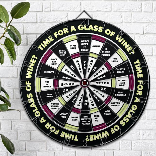 Funny Decision Maker - Wine Drinker Edition Dartboard (Creator Uploaded)